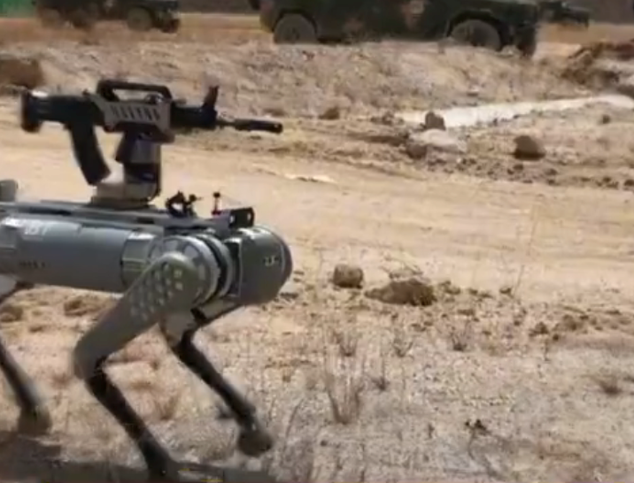 A #robot #dog +#AK47
