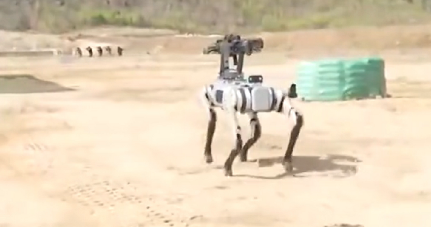 A #robot #dog +#AK47