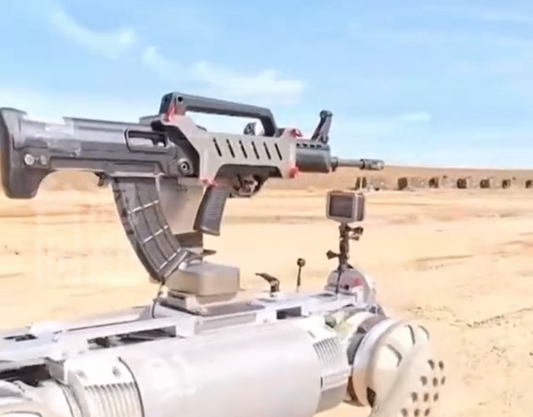 A #robot #dog +#AK47