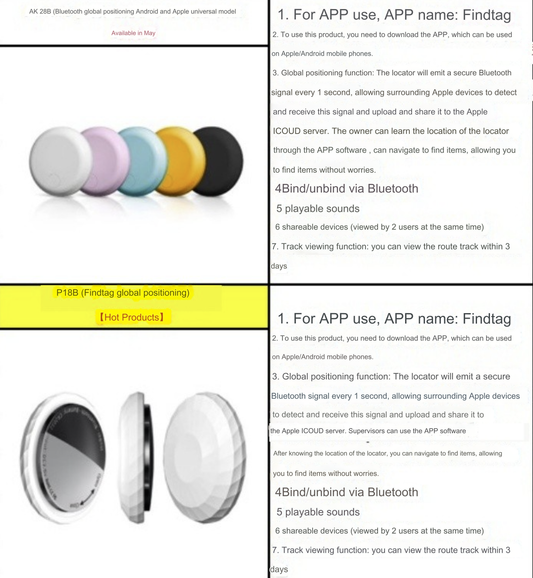 Bluetooth global positioning Android and Apple universal model