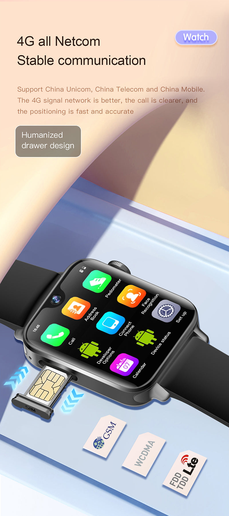 Smart watch Supports #Bluetooth #wireless #connection to play #music #remotely🎵Supports USB, #supports TF, supports SD reading, and also supports #AUX connection